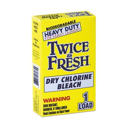 Vend-Rite Mfg Co TWICEASFRE, Heavy Duty Coin-Vend Powdered Chlorine Bleach, 1 Load, 100PK 2979646